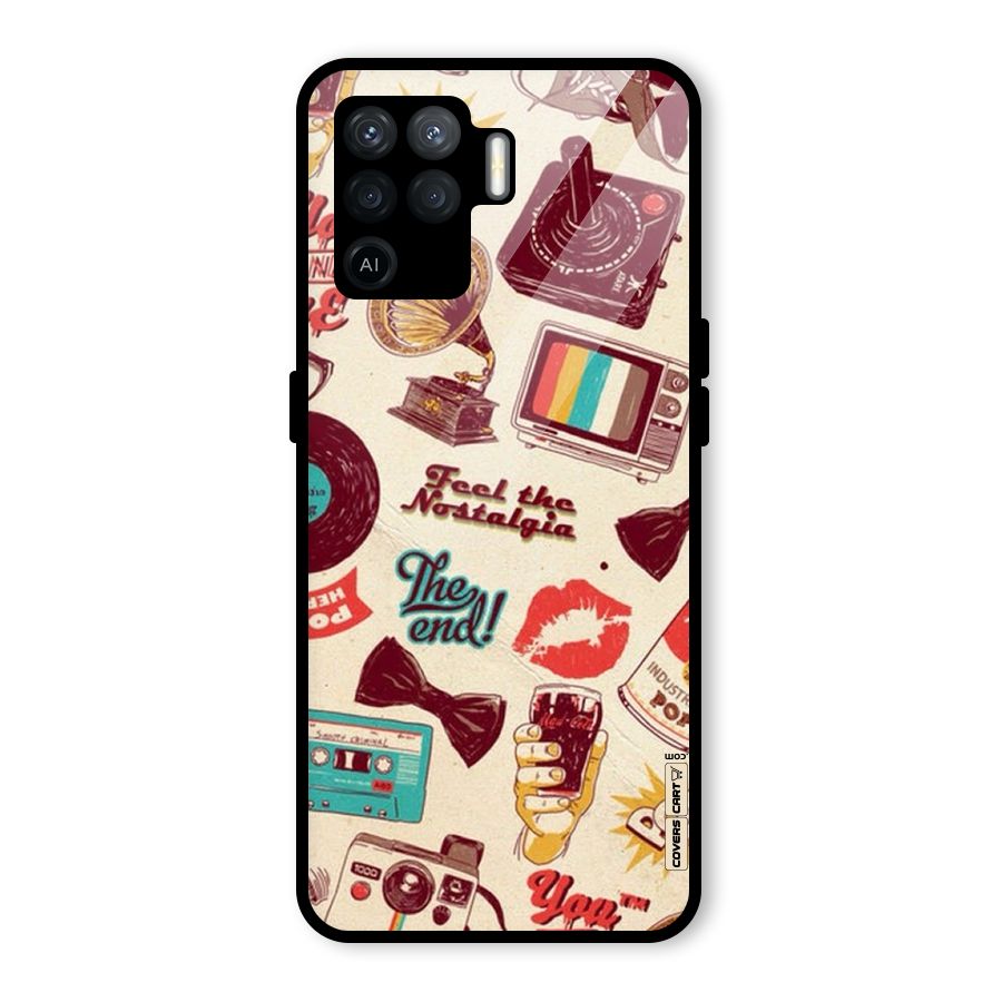 Feel The Nostalgia Glass Back Case for Oppo F19 Pro