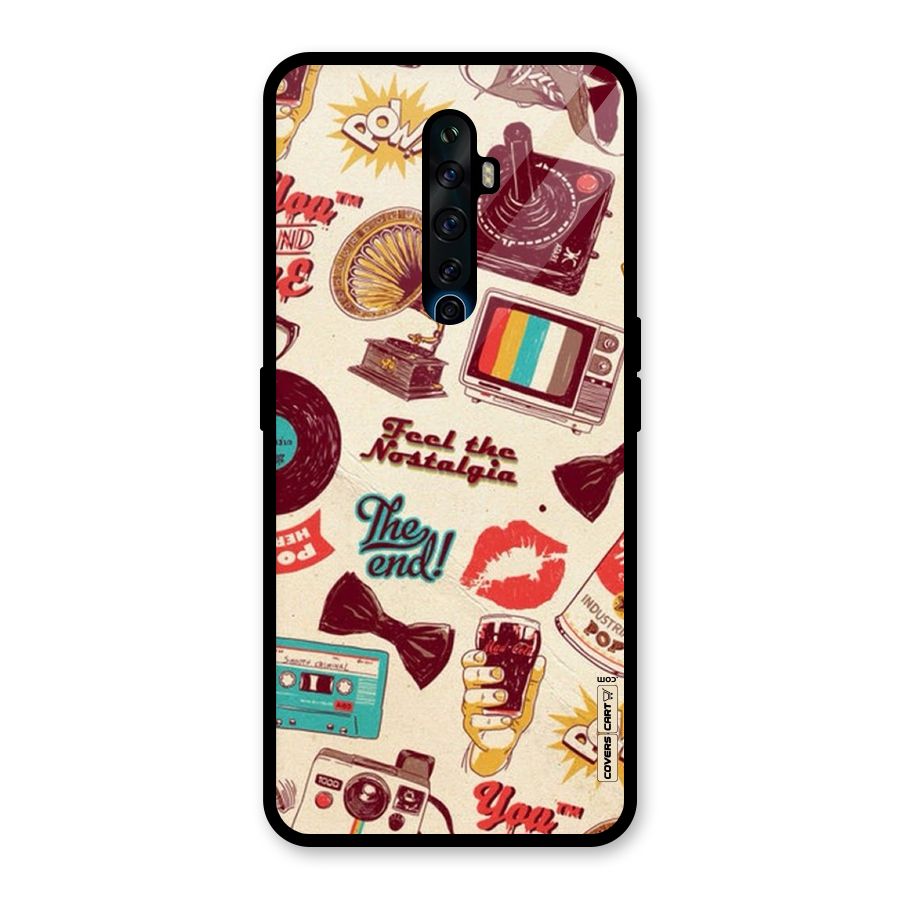 Feel The Nostalgia Glass Back Case for Oppo Reno2 F