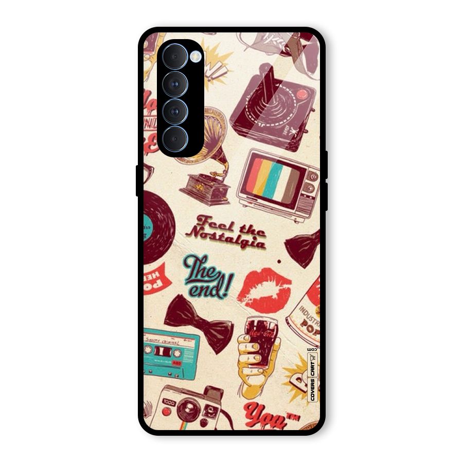 Feel The Nostalgia Glass Back Case for Oppo Reno4 Pro
