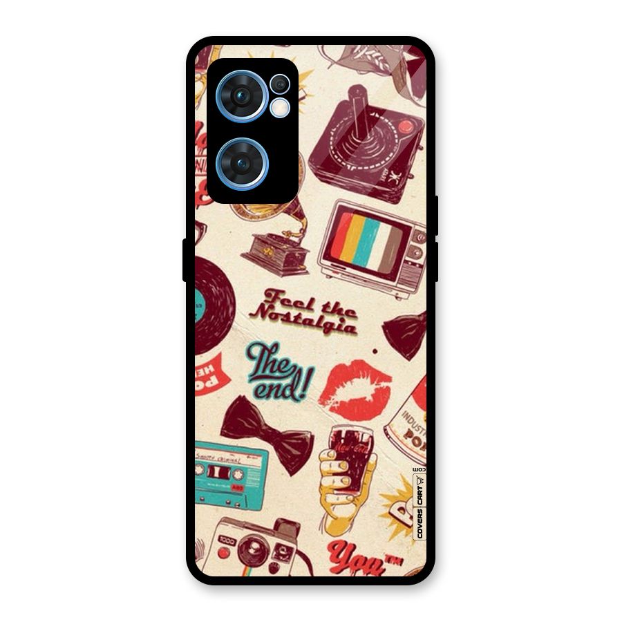 Feel The Nostalgia Glass Back Case for Oppo Reno7 5G
