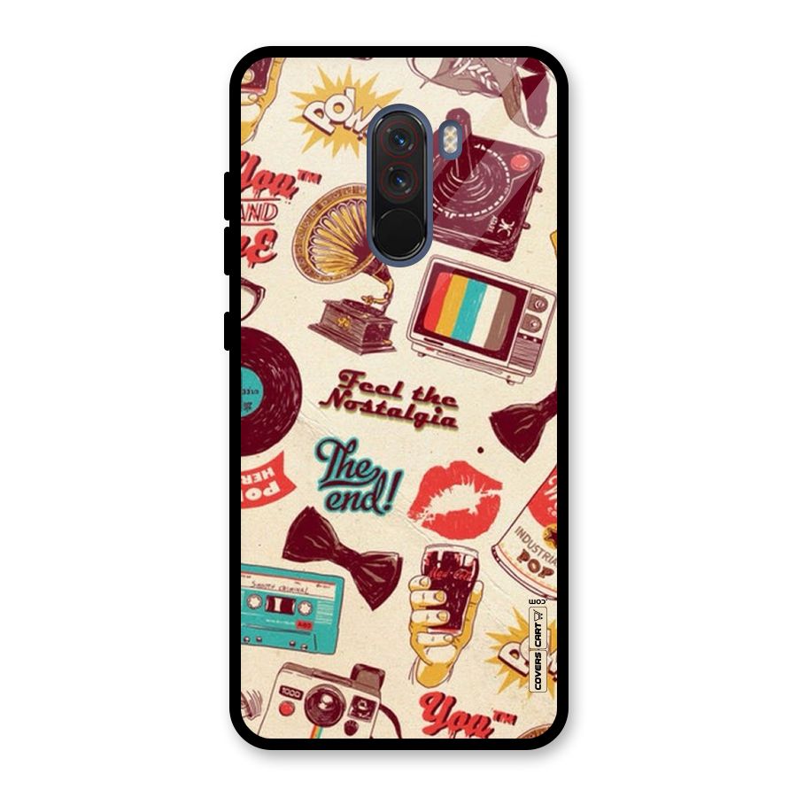 Feel The Nostalgia Glass Back Case for Poco F1