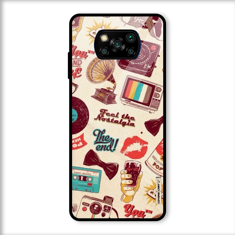 Feel The Nostalgia Glass Back Case for Poco X3