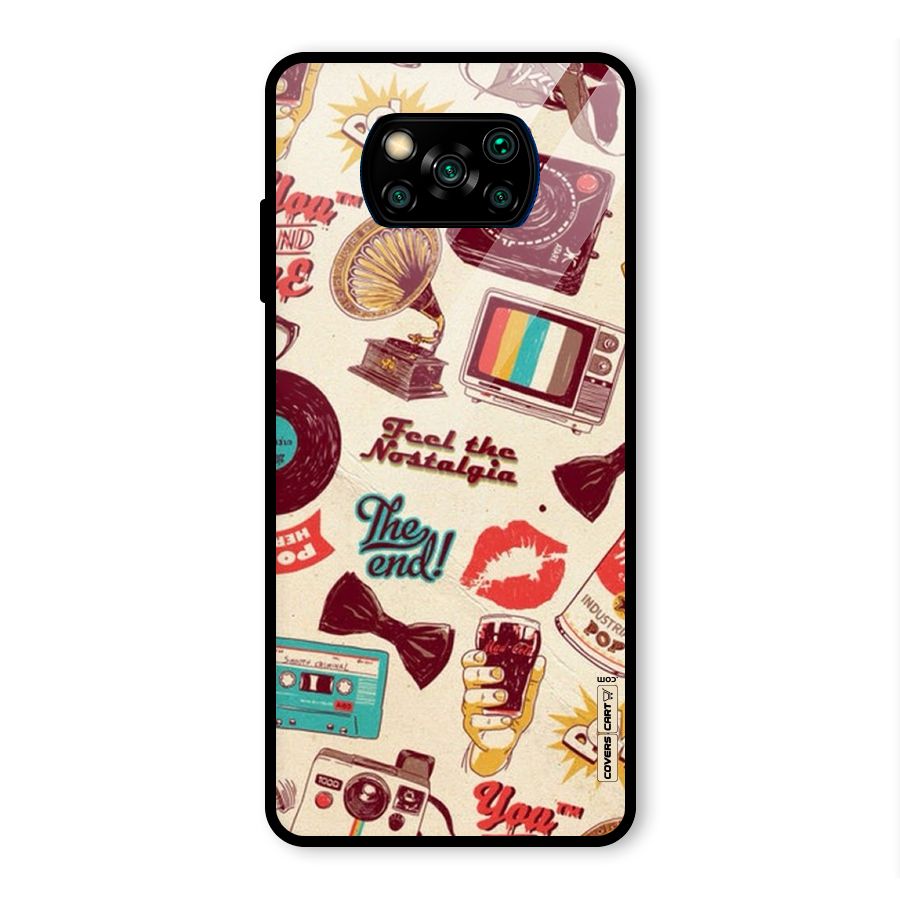 Feel The Nostalgia Glass Back Case for Poco X3 Pro