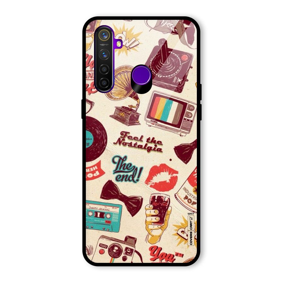 Feel The Nostalgia Glass Back Case for Realme 5 Pro