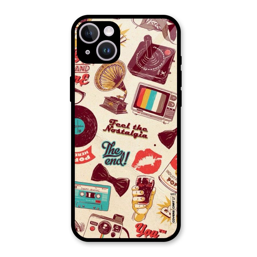 Feel The Nostalgia Glass Back Case for iPhone 14 Plus
