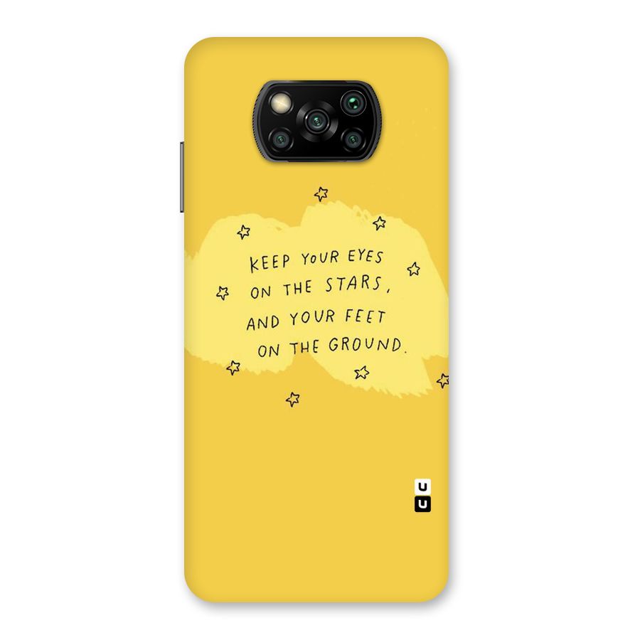 Feet On Ground Back Case for Poco X3