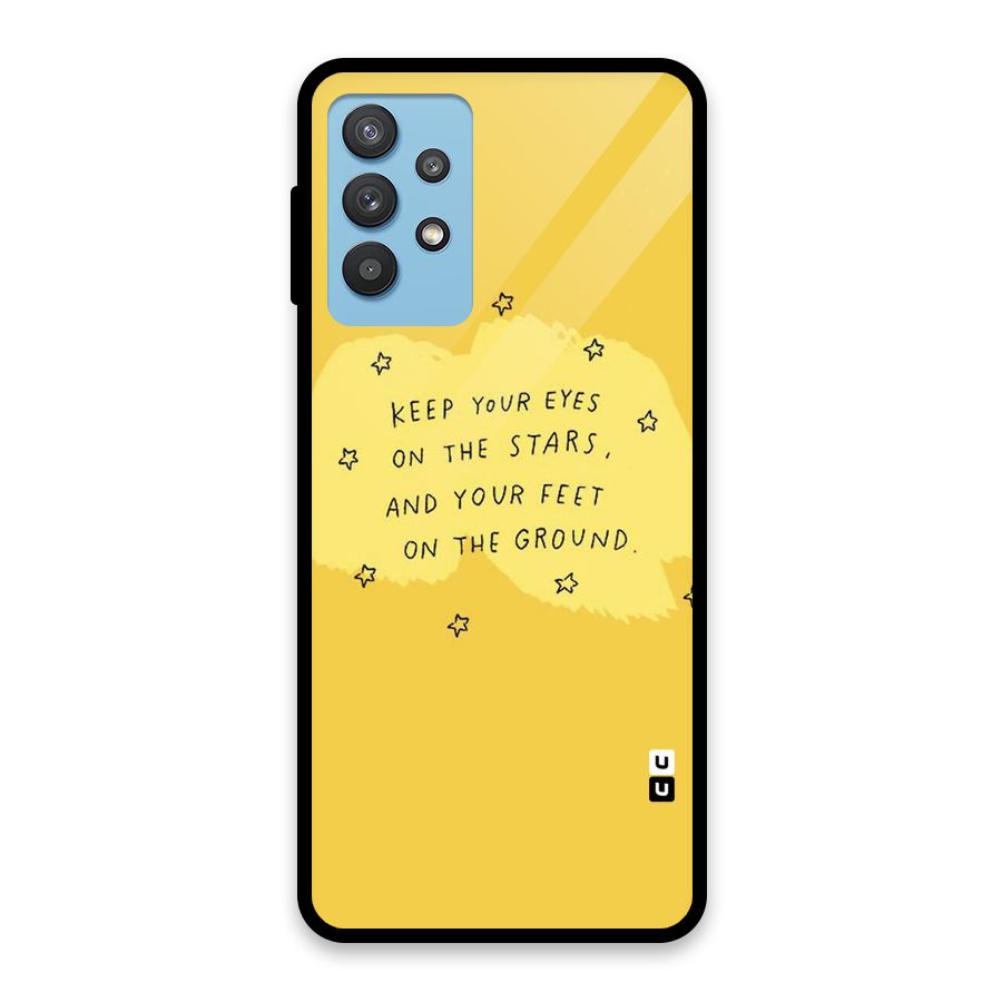 Feet On Ground Glass Back Case for Galaxy M32 5G
