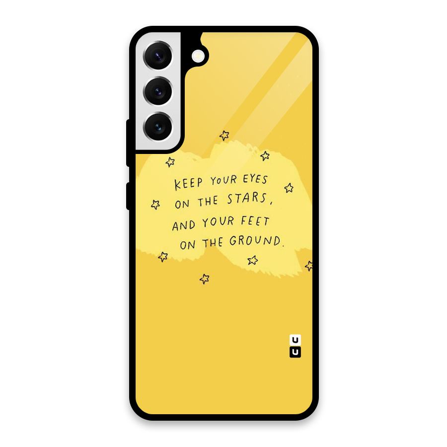 Feet On Ground Glass Back Case for Galaxy S22 Plus 5G