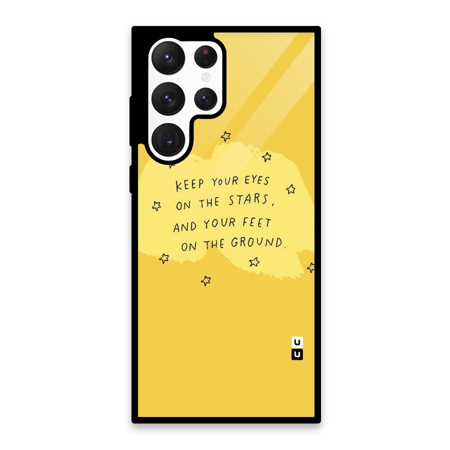 Feet On Ground Glass Back Case for Galaxy S22 Ultra 5G