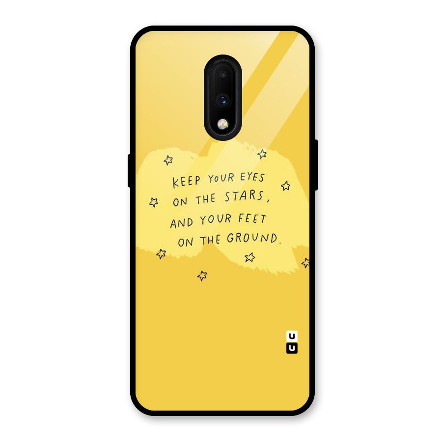 Feet On Ground Glass Back Case for OnePlus 7