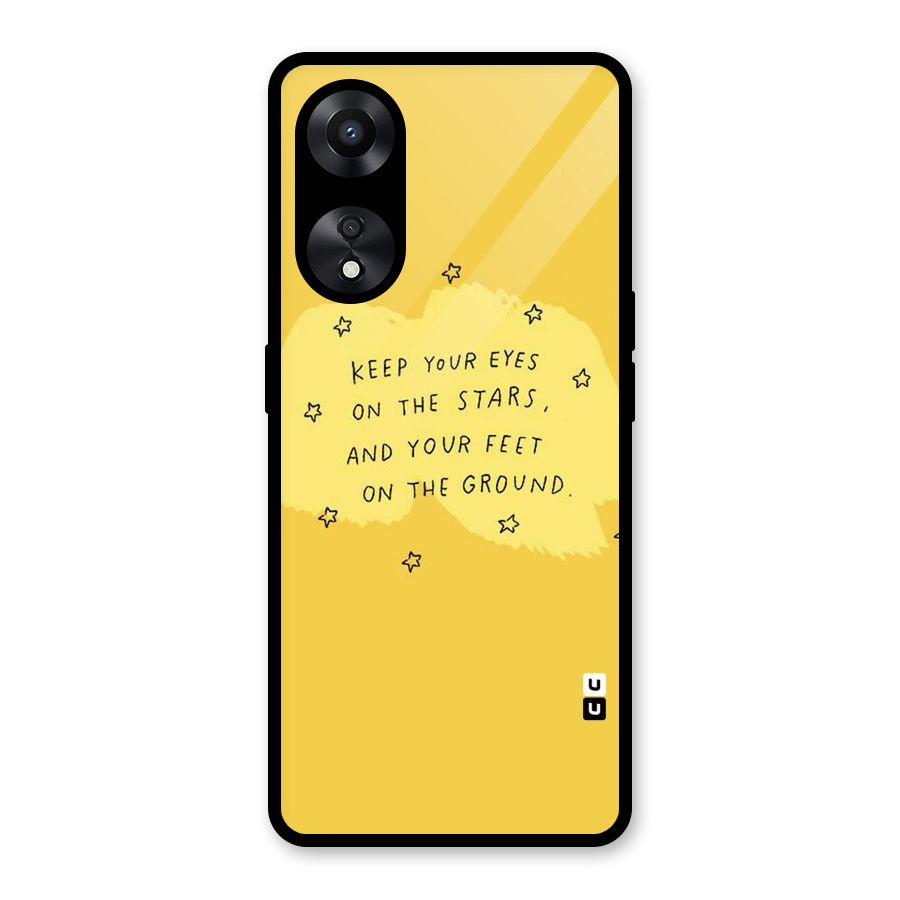 Feet On Ground Glass Back Case for Oppo A78