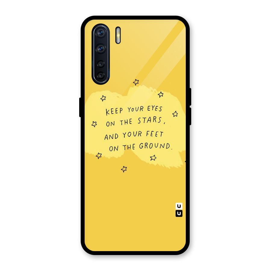 Feet On Ground Glass Back Case for Oppo F15