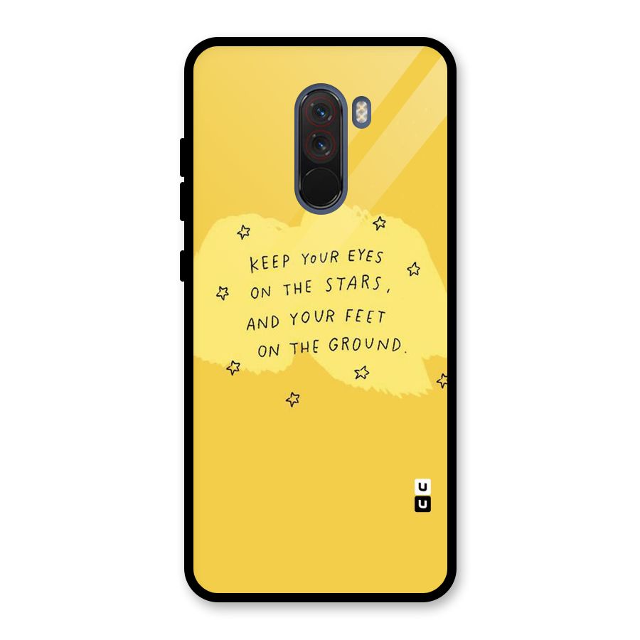 Feet On Ground Glass Back Case for Poco F1
