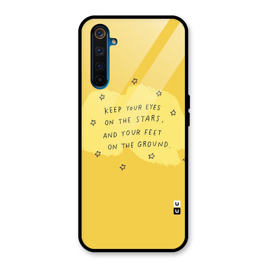 Feet On Ground Glass Back Case for Realme 6 Pro