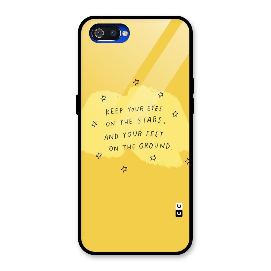 Feet On Ground Glass Back Case for Realme C2