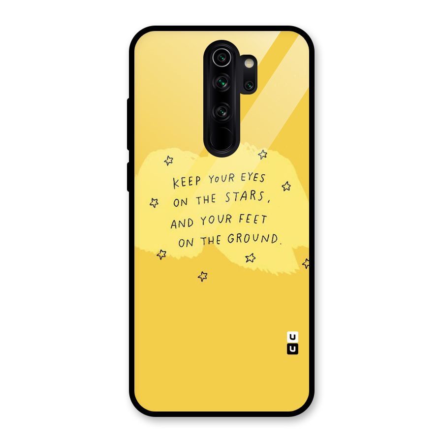 Feet On Ground Glass Back Case for Redmi Note 8 Pro