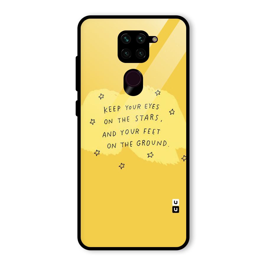 Feet On Ground Glass Back Case for Redmi Note 9