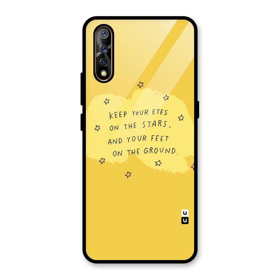 Feet On Ground Glass Back Case for Vivo S1