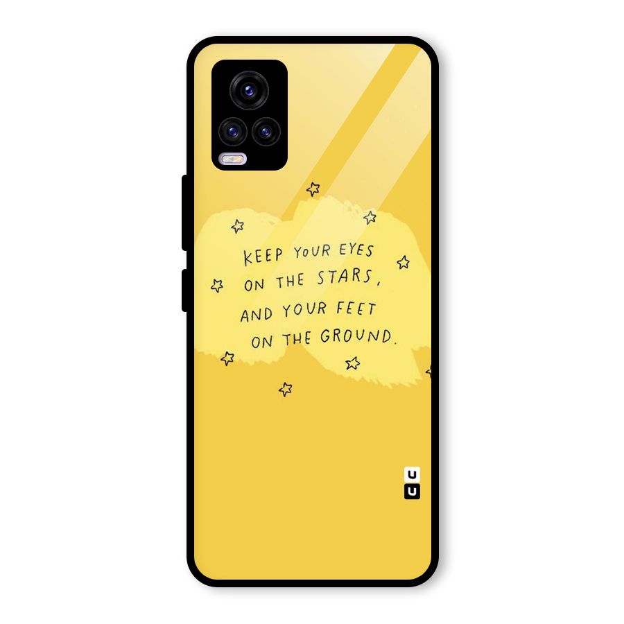 Feet On Ground Glass Back Case for Vivo V20