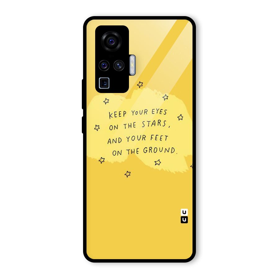 Feet On Ground Glass Back Case for Vivo X50 Pro