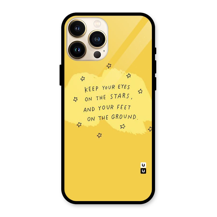 Feet On Ground Glass Back Case for iPhone 13 Pro Max