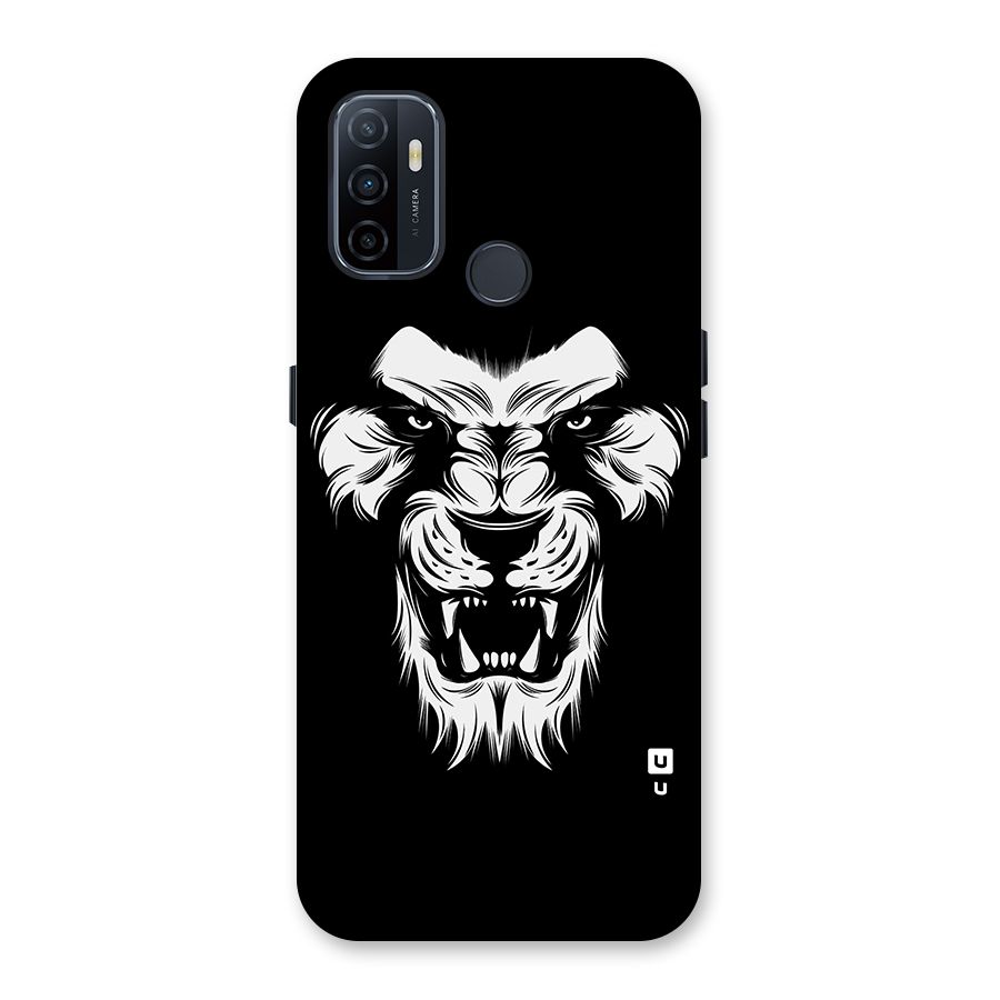 Fierce Lion Digital Art Back Case for Oppo A32