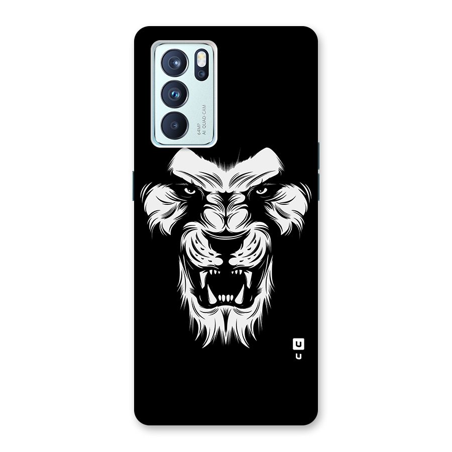 Fierce Lion Digital Art Back Case for Oppo Reno6 Pro 5G