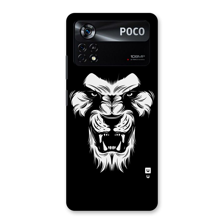 Fierce Lion Digital Art Back Case for Poco X4 Pro 5G