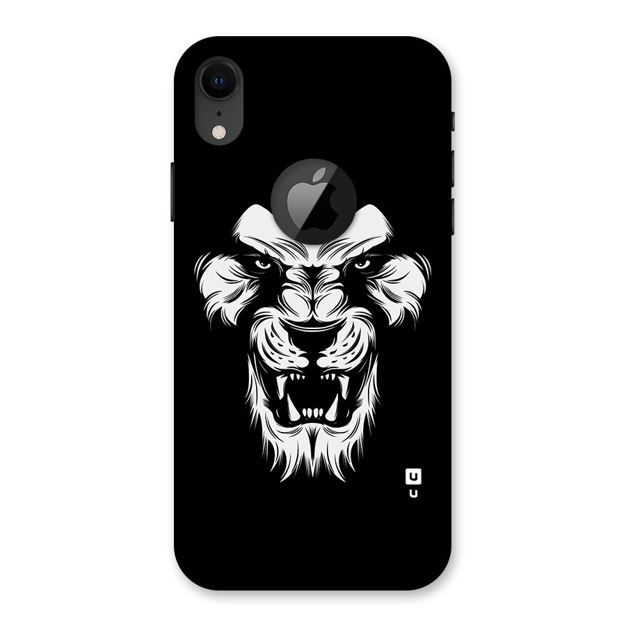 Fierce Lion Digital Art Back Case for iPhone XR Logo Cut