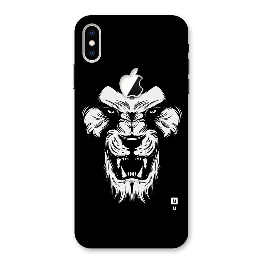 Fierce Lion Digital Art Back Case for iPhone XS Max Apple Cut