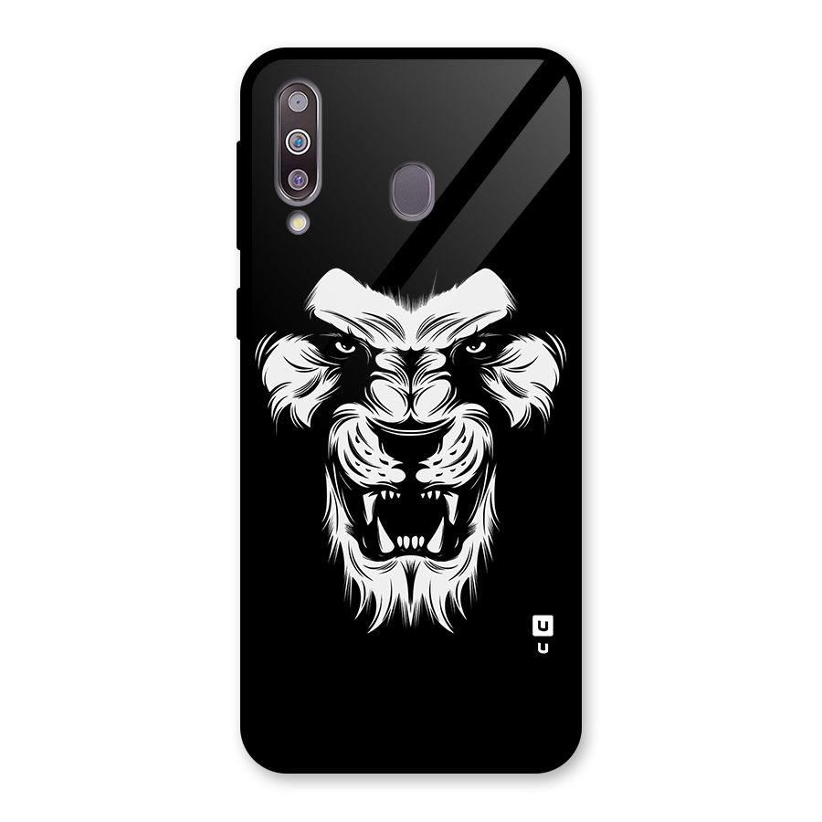 Fierce Lion Digital Art Glass Back Case for Galaxy M30