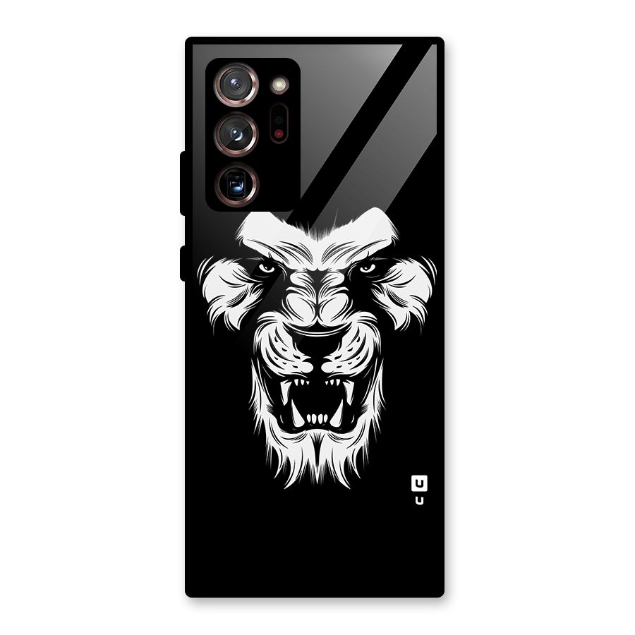 Fierce Lion Digital Art Glass Back Case for Galaxy Note 20 Ultra