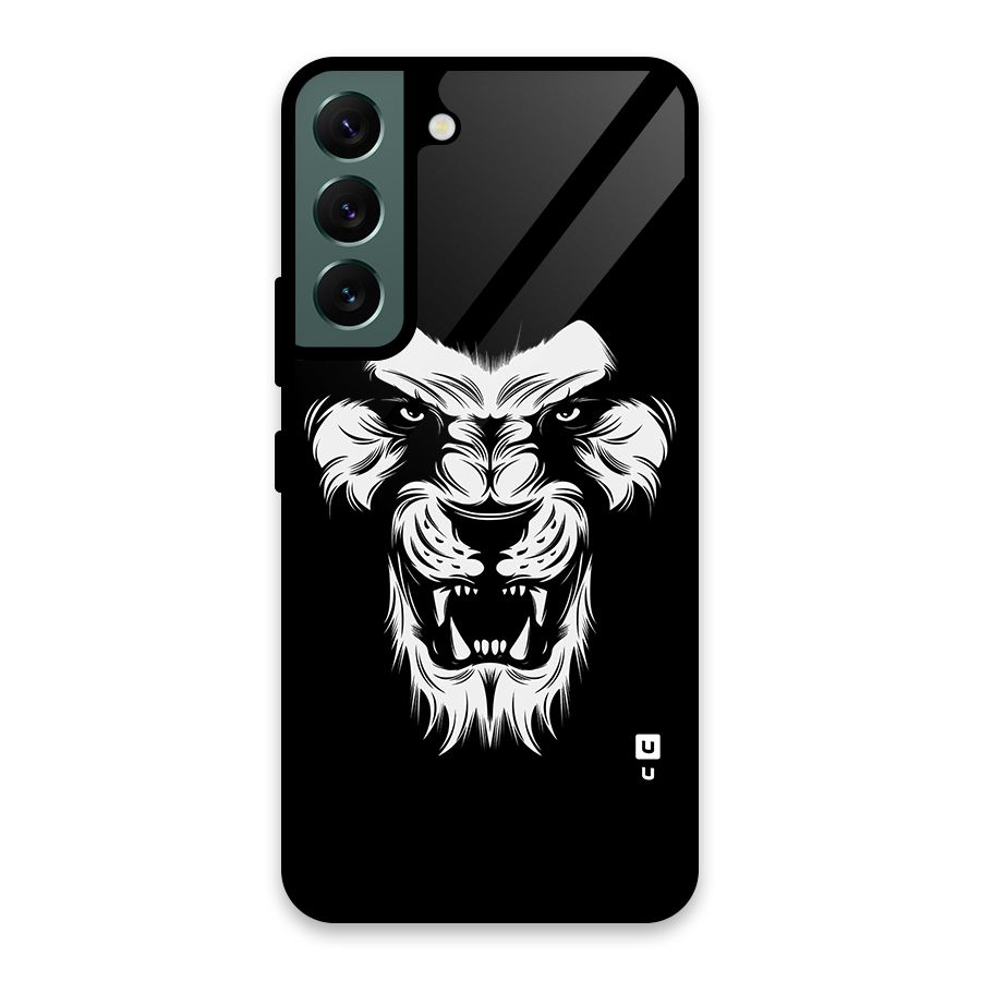 Fierce Lion Digital Art Glass Back Case for Galaxy S22 5G