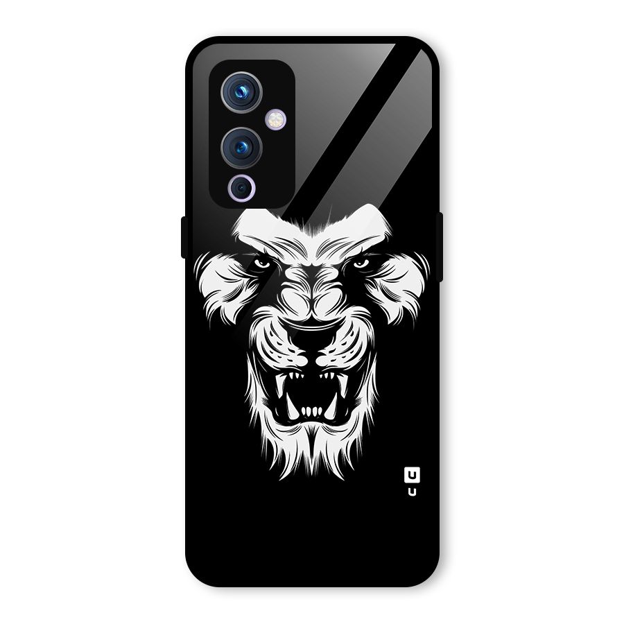 Fierce Lion Digital Art Glass Back Case for OnePlus 9