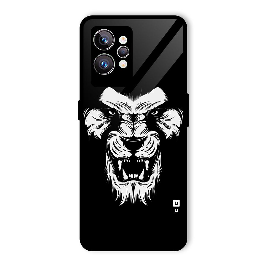 Fierce Lion Digital Art Glass Back Case for Realme GT2 Pro