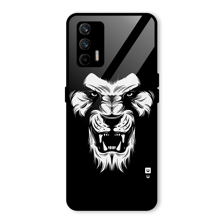 Fierce Lion Digital Art Glass Back Case for Realme GT 5G