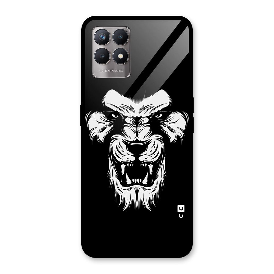 Fierce Lion Digital Art Glass Back Case for Realme Narzo 50