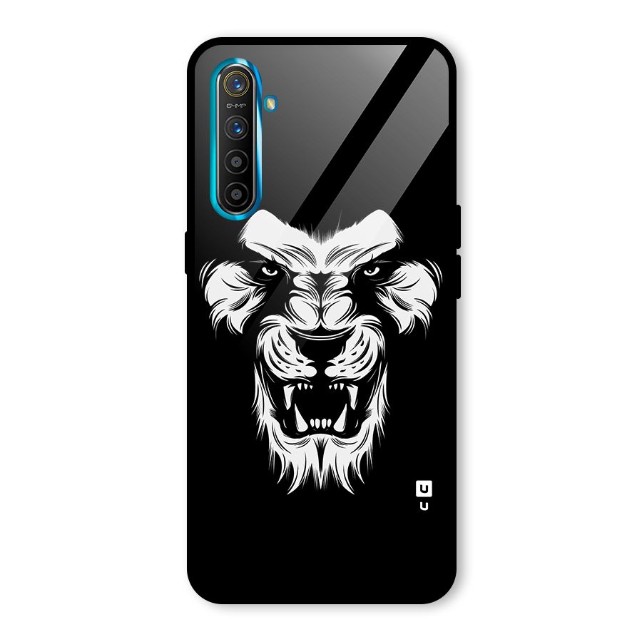 Fierce Lion Digital Art Glass Back Case for Realme XT