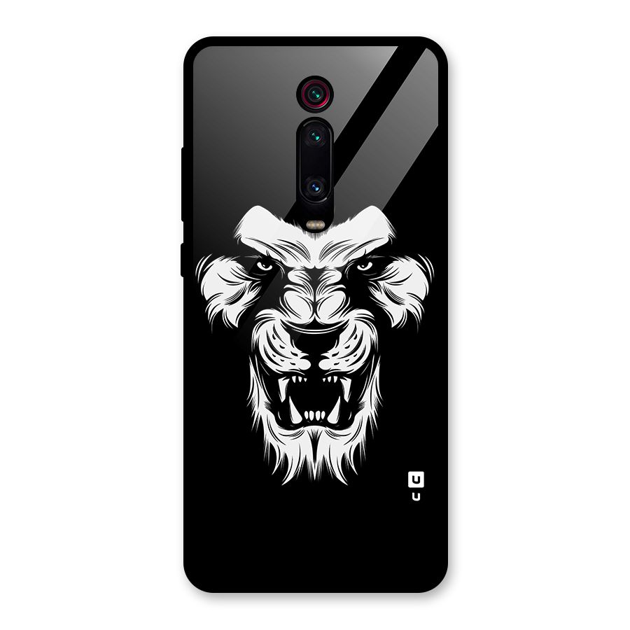 Fierce Lion Digital Art Glass Back Case for Redmi K20 Pro