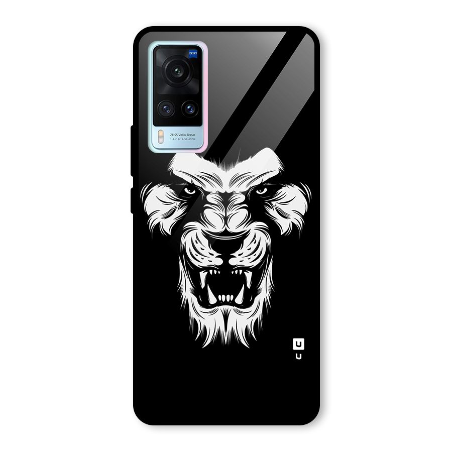 Fierce Lion Digital Art Glass Back Case for Vivo X60