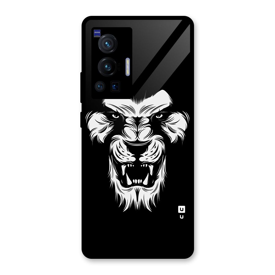 Fierce Lion Digital Art Glass Back Case for Vivo X70 Pro