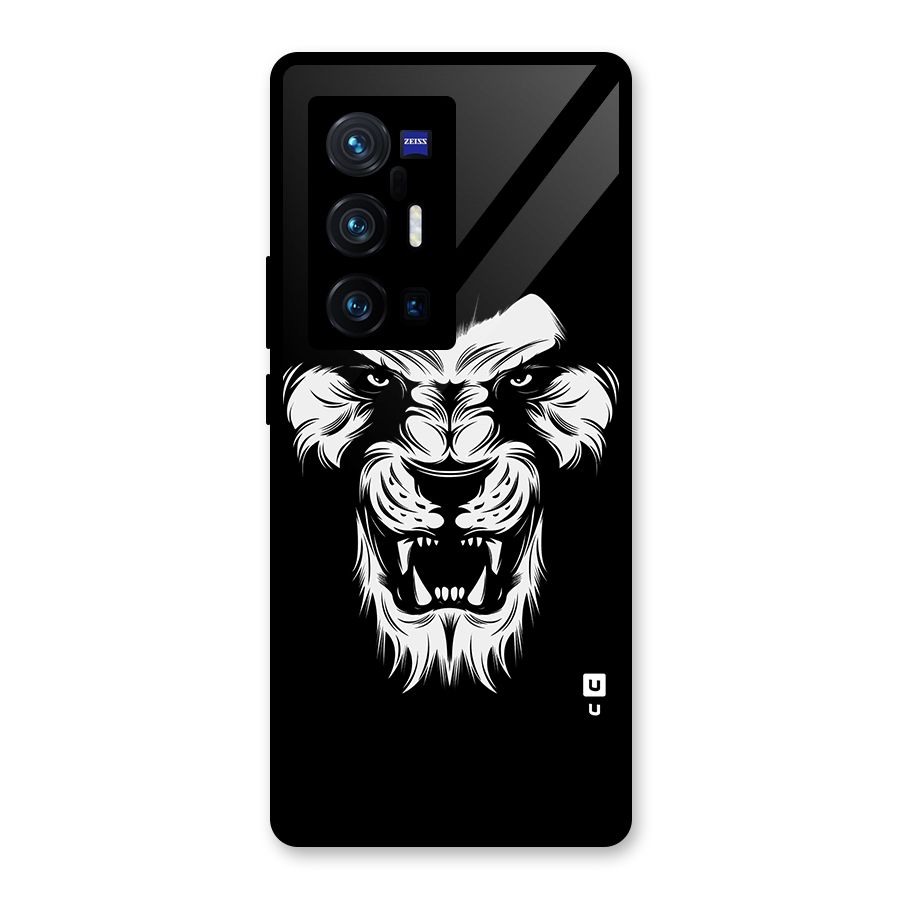 Fierce Lion Digital Art Glass Back Case for Vivo X70 Pro Plus