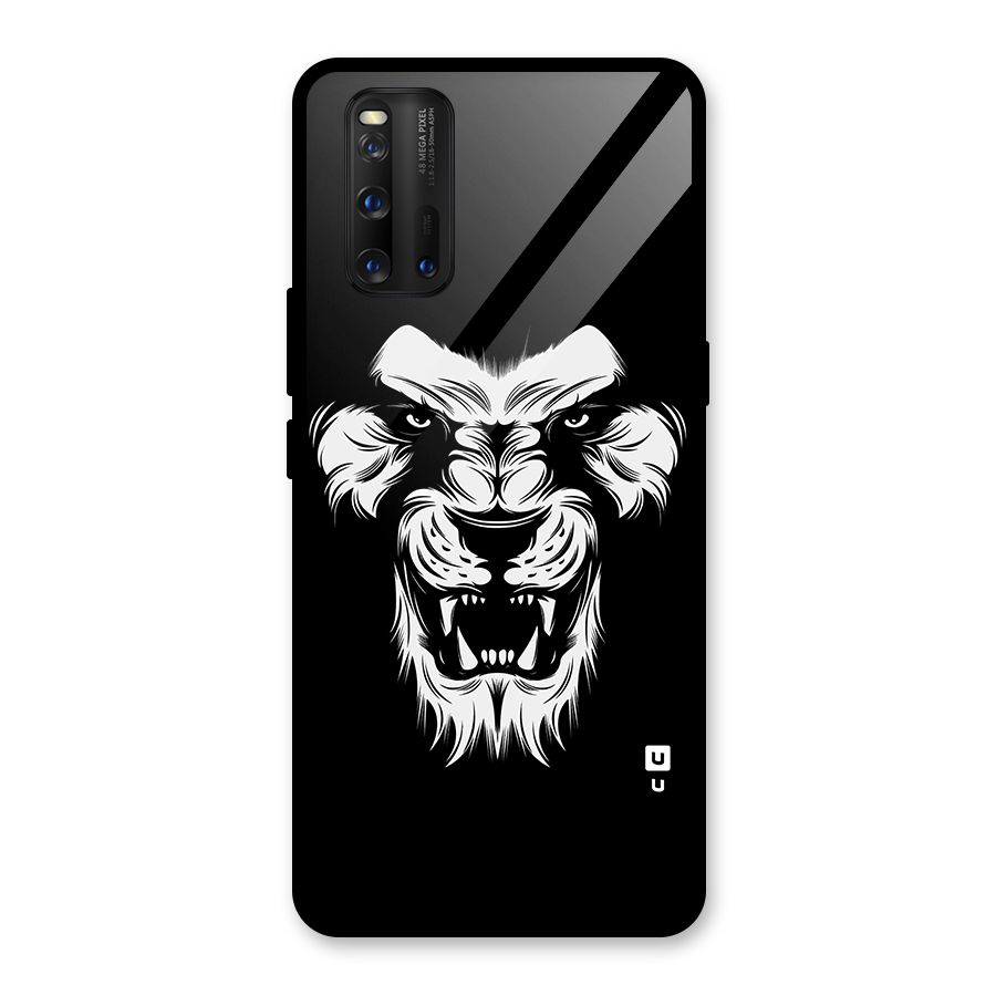 Fierce Lion Digital Art Glass Back Case for Vivo iQOO 3