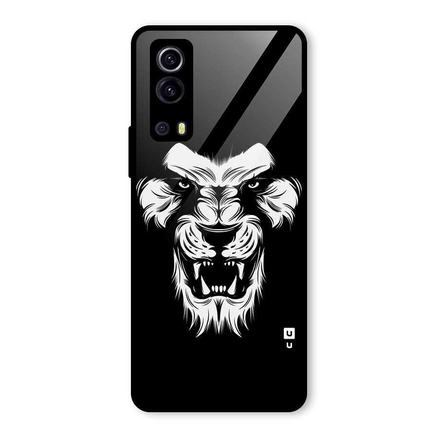 Fierce Lion Digital Art Glass Back Case for Vivo iQOO Z3