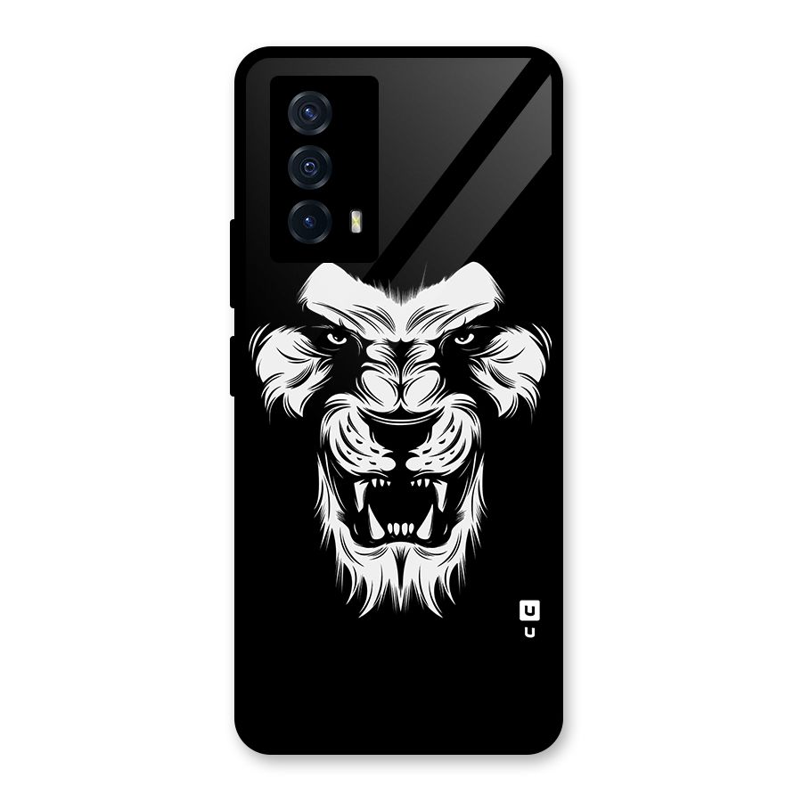 Fierce Lion Digital Art Glass Back Case for Vivo iQOO Z5