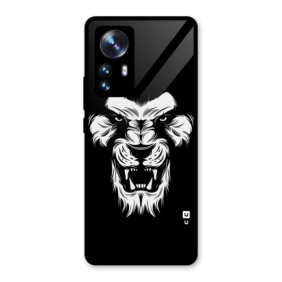 Fierce Lion Digital Art Glass Back Case for Xiaomi 12 Pro