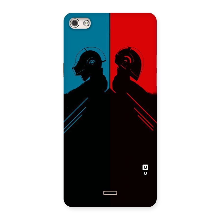 Fight Colours Back Case for Micromax Canvas Silver 5
