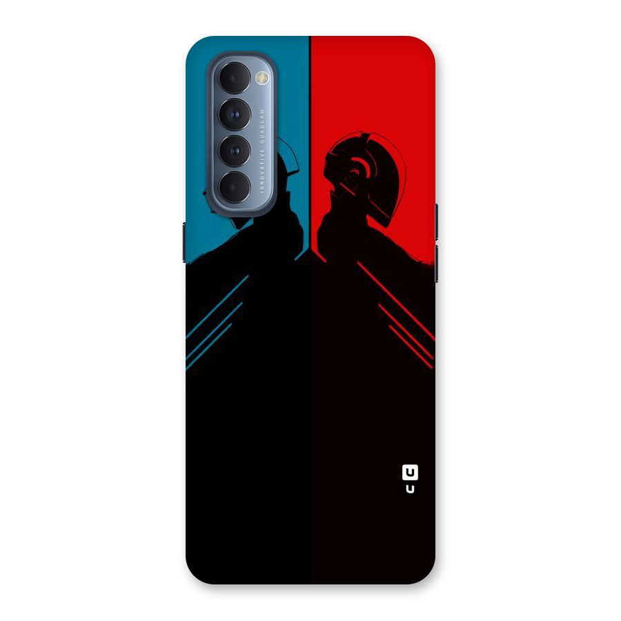 Fight Colours Back Case for Reno4 Pro