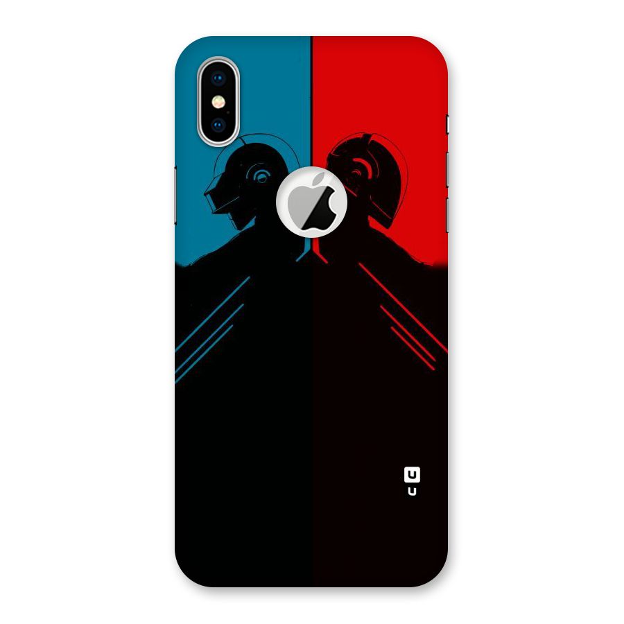 Fight Colours Back Case for iPhone X Logo Cut