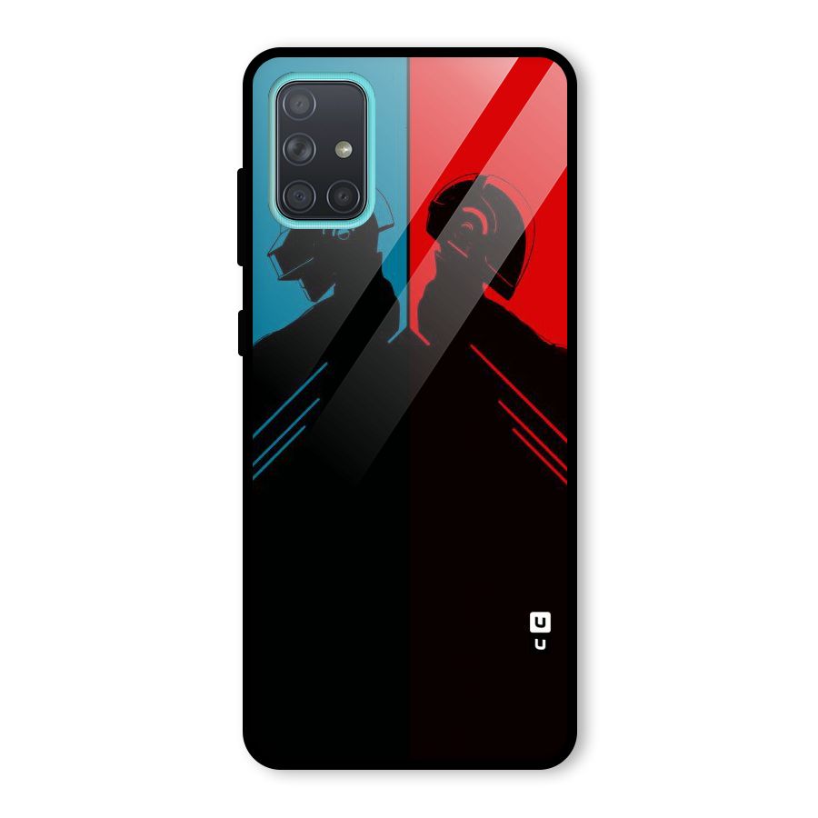 Fight Colours Glass Back Case for Galaxy A71